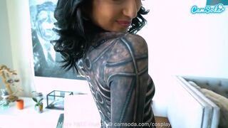 Hot Cosplay masturbácia na webcam