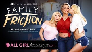 Lesbické nevlastné dcéry masírujú veľké kozy milf mamičky!
