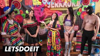 Sophia Leone a Natalia Nixove dospievajúce dievčatá v horúcich orgiách