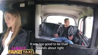 Mladý chlap zasraný Angel Piaff mokré holenie pička vo falošnom taxíku