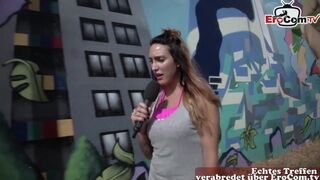 Hot outdoor fuck of German pár