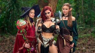 World Porno d & d - Sweetie Fox, Diana jazdec a Arina líška sexuálne dobrodružstvo