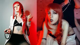 Makima stratila kontrolu nad svojím domácim miláčikom - horúci cosplay sex sunako kirishiki