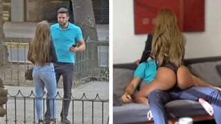 Hot Venezuela dievča dostane bohatý gringo vták v čiernom tangá