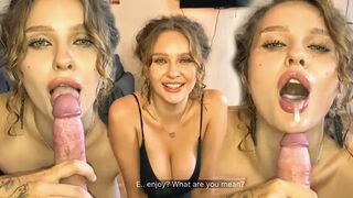 Pov fuck: Sexy priateľka dostane jej kundičku a ústa tvrdo