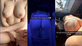 Špinavý sex s vysokoškoláčkami v snappchat výber na obrazovke tri