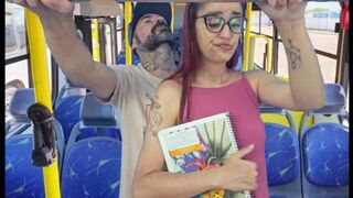 Teenage girl fucked by a cudzinec in a public bus