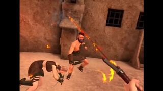 Justin hrá drsné jebanie v nomad vr arena
