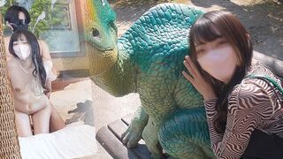 Divoké zoo rande s amatérskou, veľkoprsou krásou a tvrdým jebaním japonského štýlu