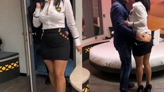 Konečne som pretiahol svojho veľkého, veľkého, milfského sekretára v hotelovej izbe