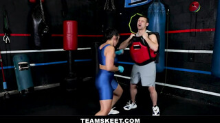 Trochu jebať po tréningu kickboxu