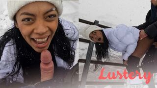 Sofi Vega snow fuck v snehu - horúci latinský sex