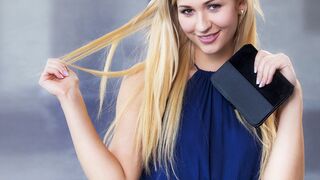 Tracy Lindsay blond zvádzanie v horúcej zmyselnej hre