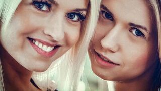Horúce lesbické objatia dospelých blondínok s Lenou Love a Violette Pink